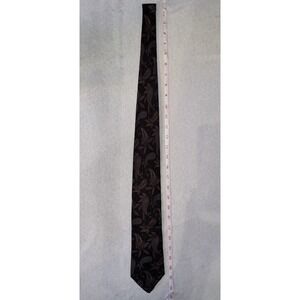 Coburne Square Silk Tie Paisley Brown Blue Made in Italy Classic 58"